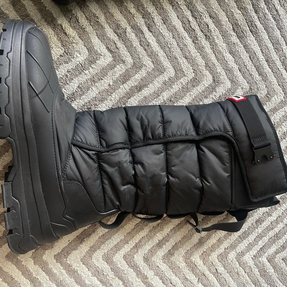 Hunter Black Quilted Boots - Picture 6 of 10